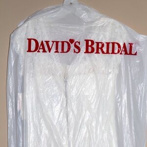 David's Bridal Studio Lace Dress - Ivory